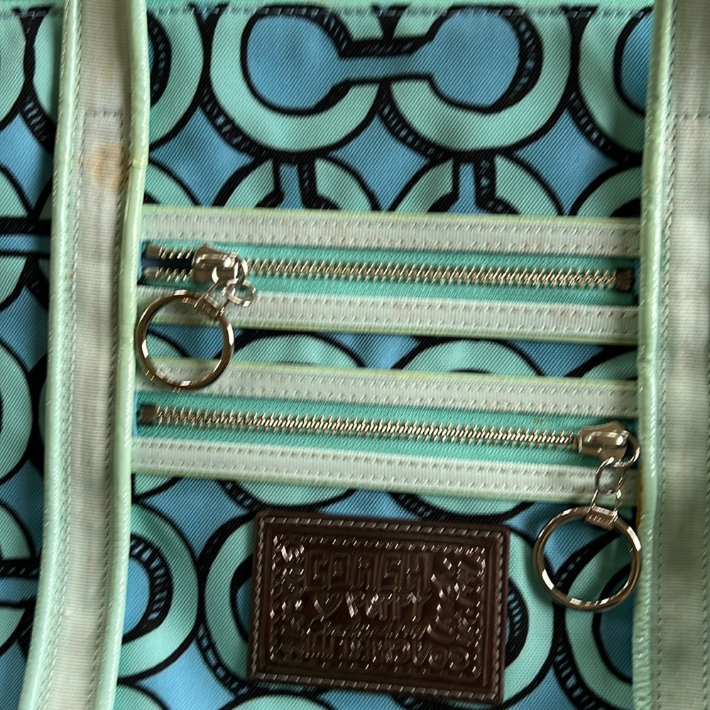 Coach Poppy 3D Op Art Glam Tote Purse Handbag Style 14983 - Picture 2 of 8